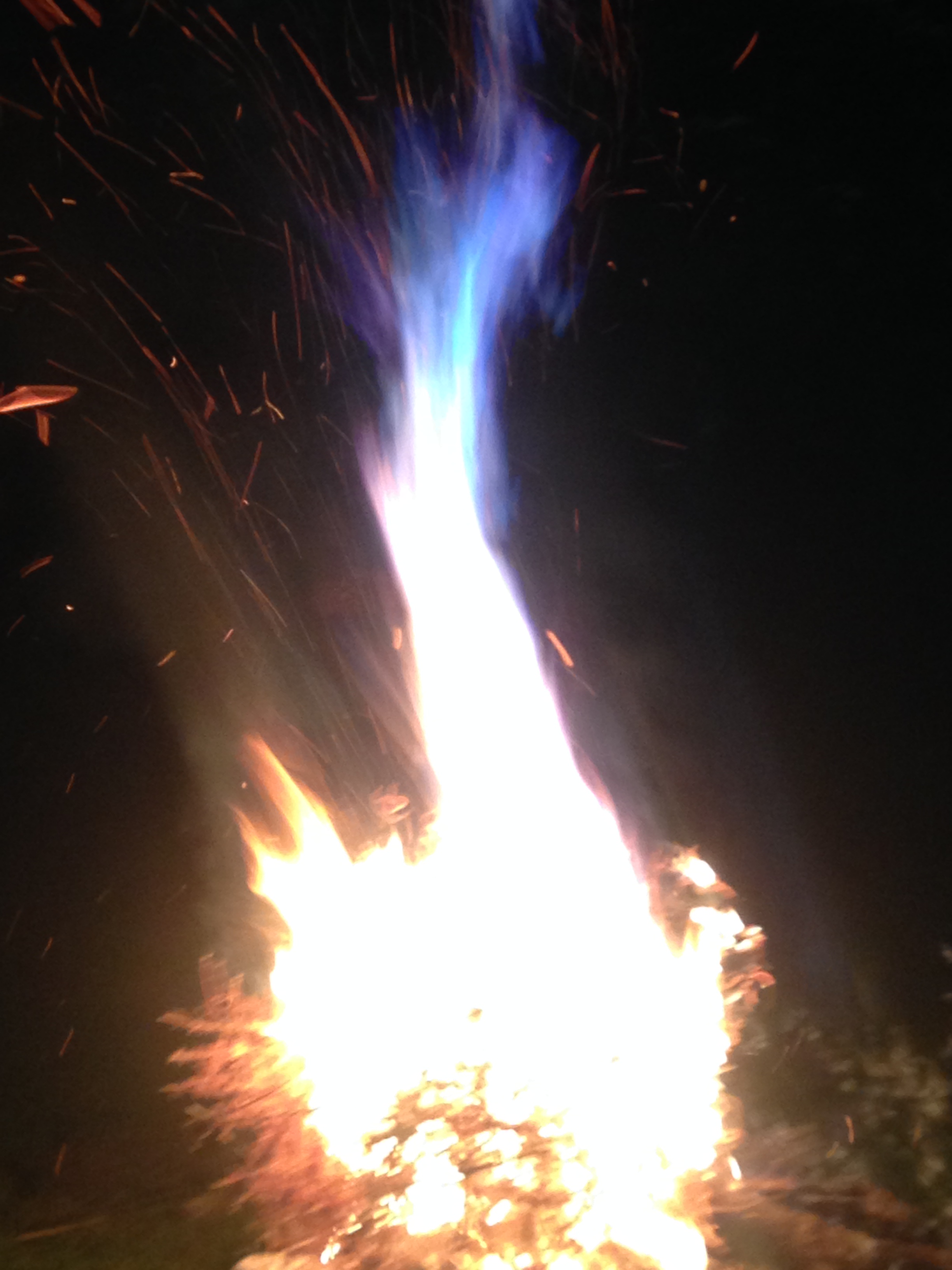 Camp fire beauty mid Summer
