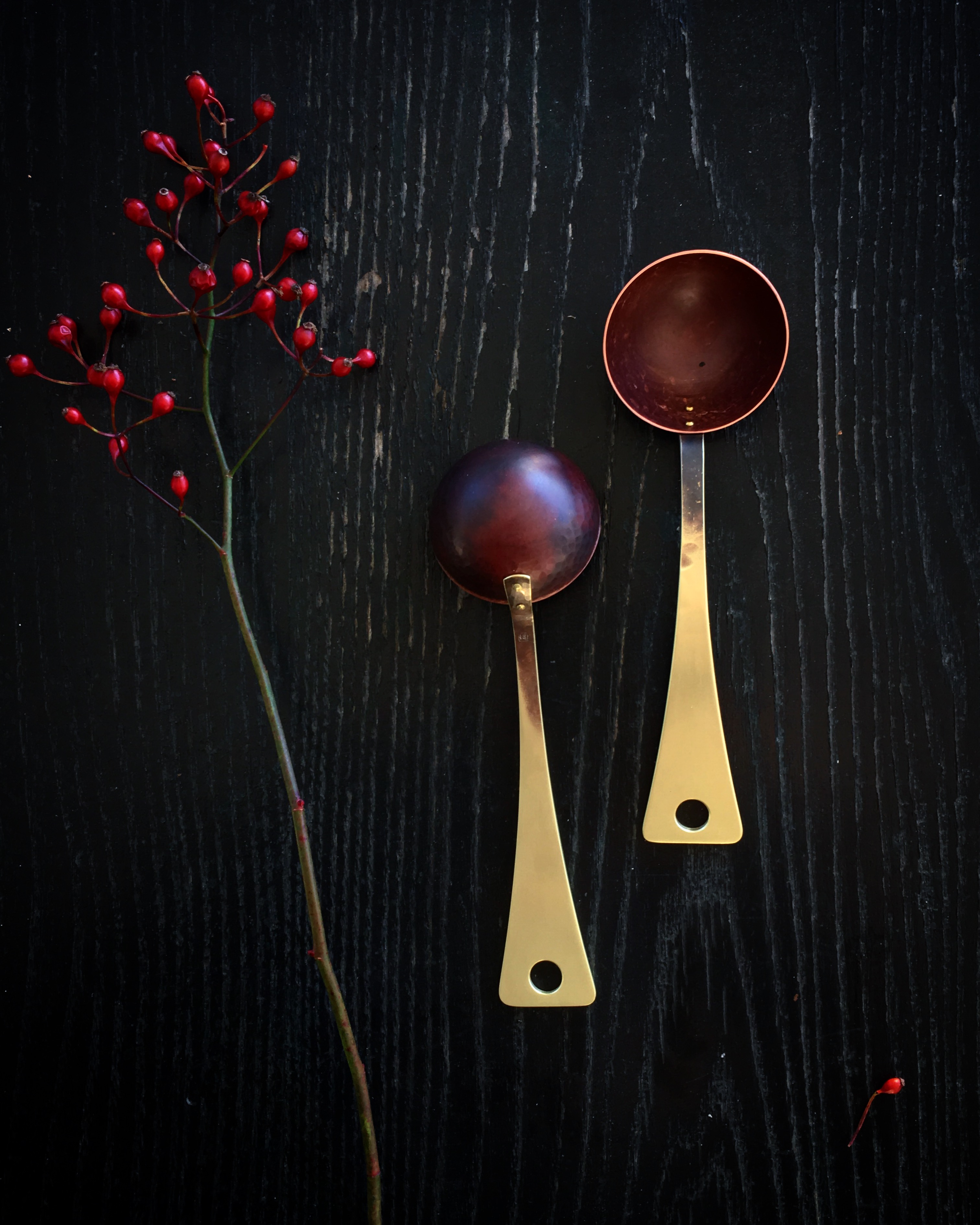 Brass & Copper Coffee Scoop