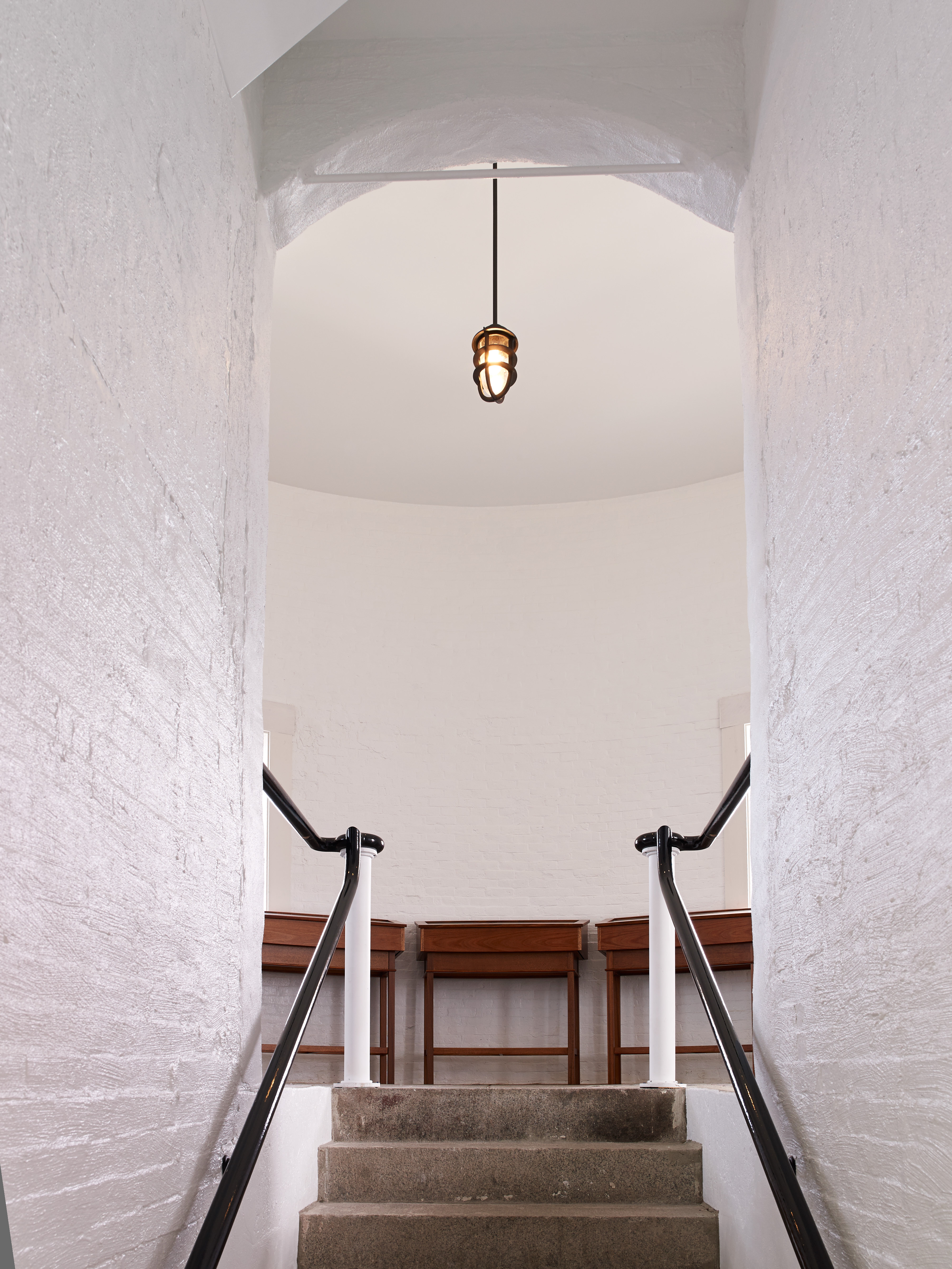 Stairs up to the 1892 Light Tower