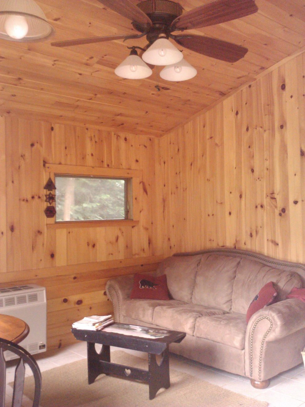 Interior of The Bear cabin at Silverton Sporting Ranch