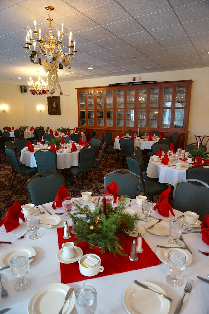Our ballroom can accommodate events for up to 150 people.