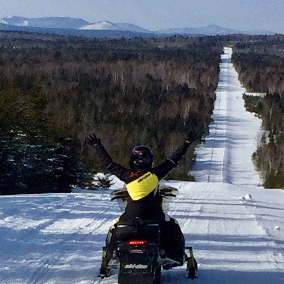 The straightaway is a fast ride that cuts through dense spruce forests.