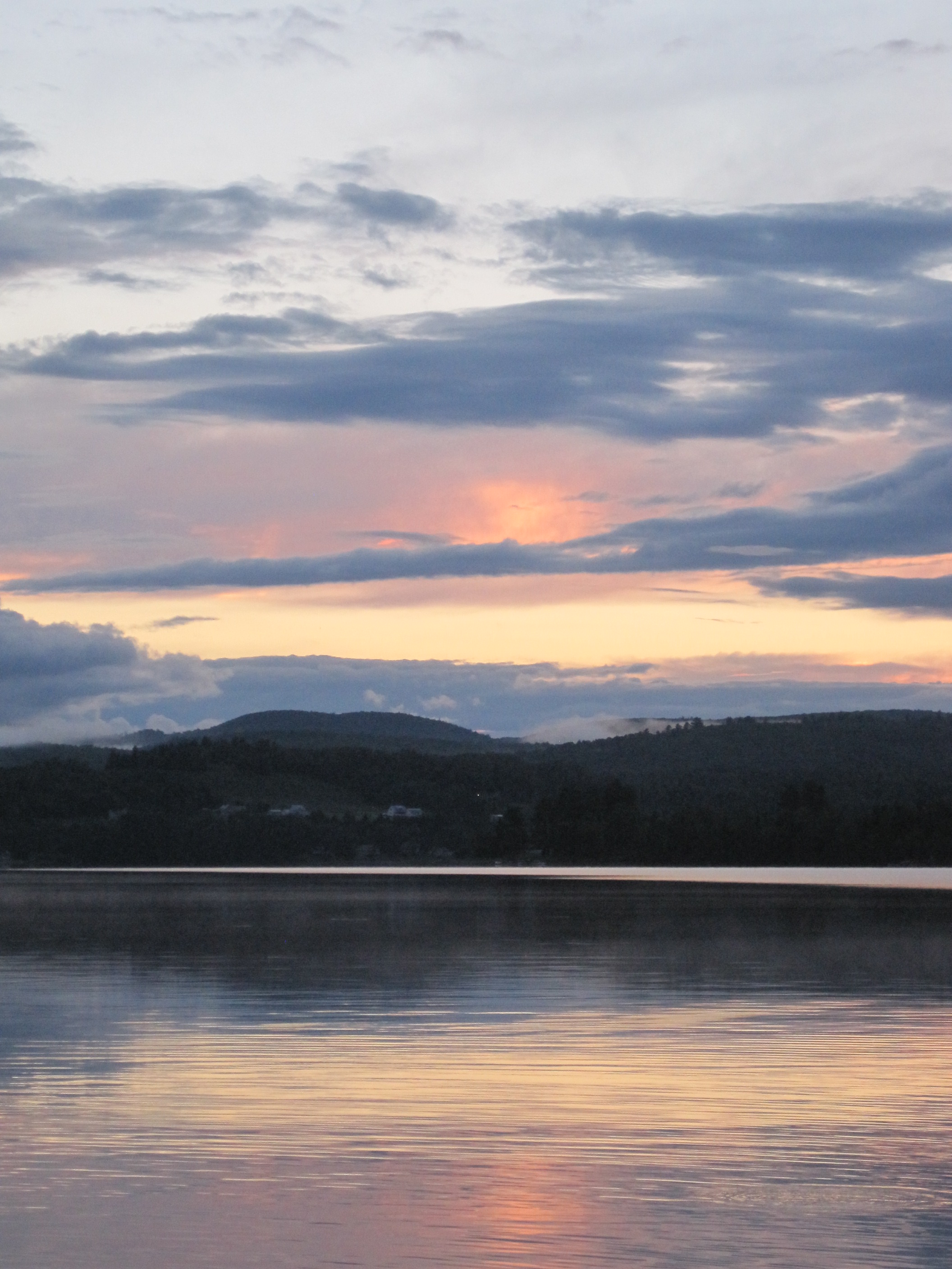 Sunsetting over Eagle Lake.
