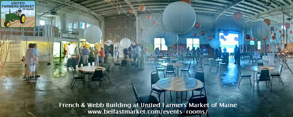 United Farmers Market of Maine offers event rooms from 2700 to 7500 sf. Plenty of Parking in our private parking lot.