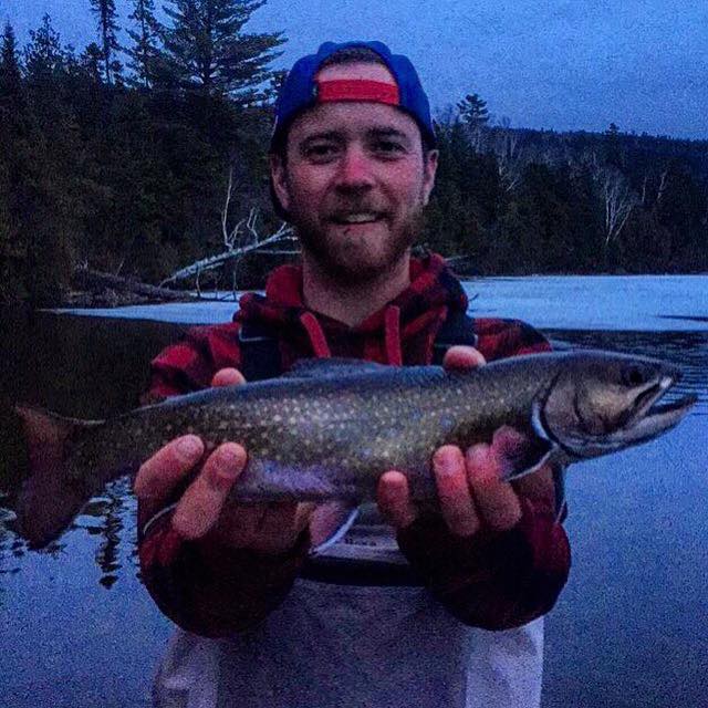 Beautiful ice out brook trout!