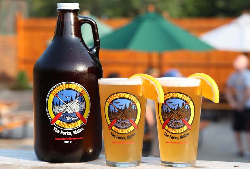 Take home a growler of your favorite Kennebec River Brewery ale or lager after your trip to Northern Outdoors!