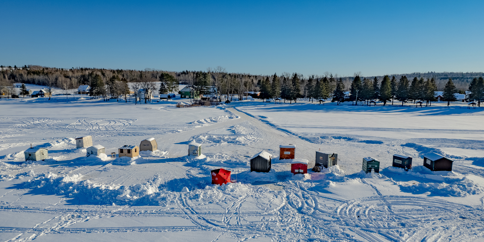 Great ice fishing is in the Island Falls area!