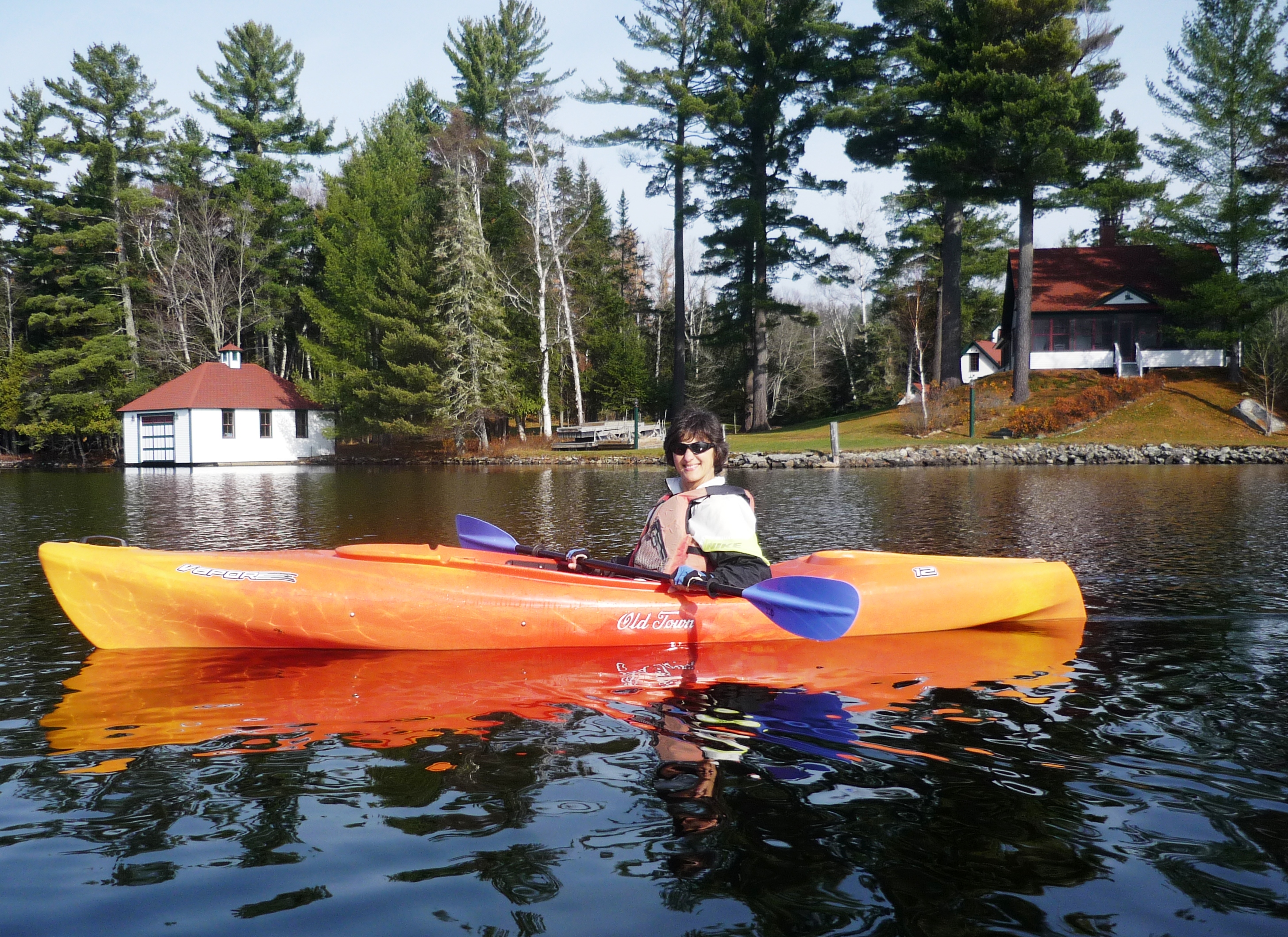 Kayaking on Rangeley Lake