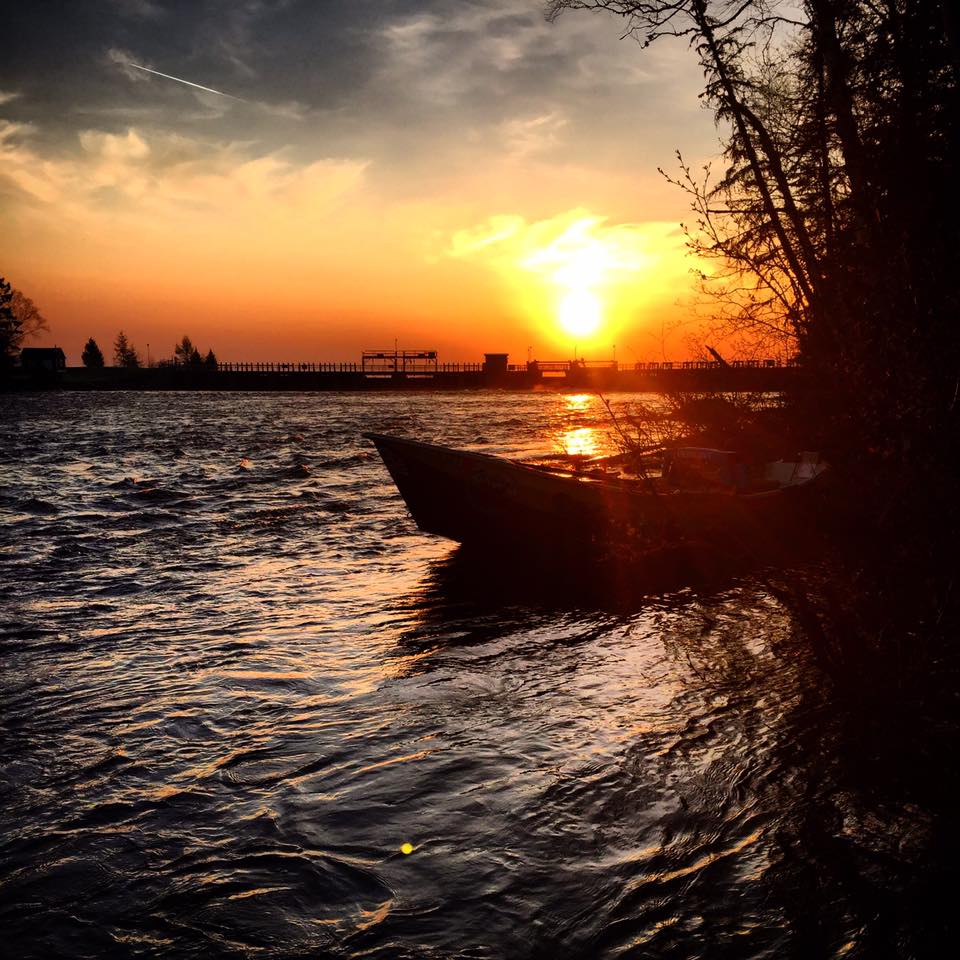 Early morning sunrise at the boat launch!