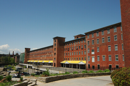 red brick buildins in Biddeford