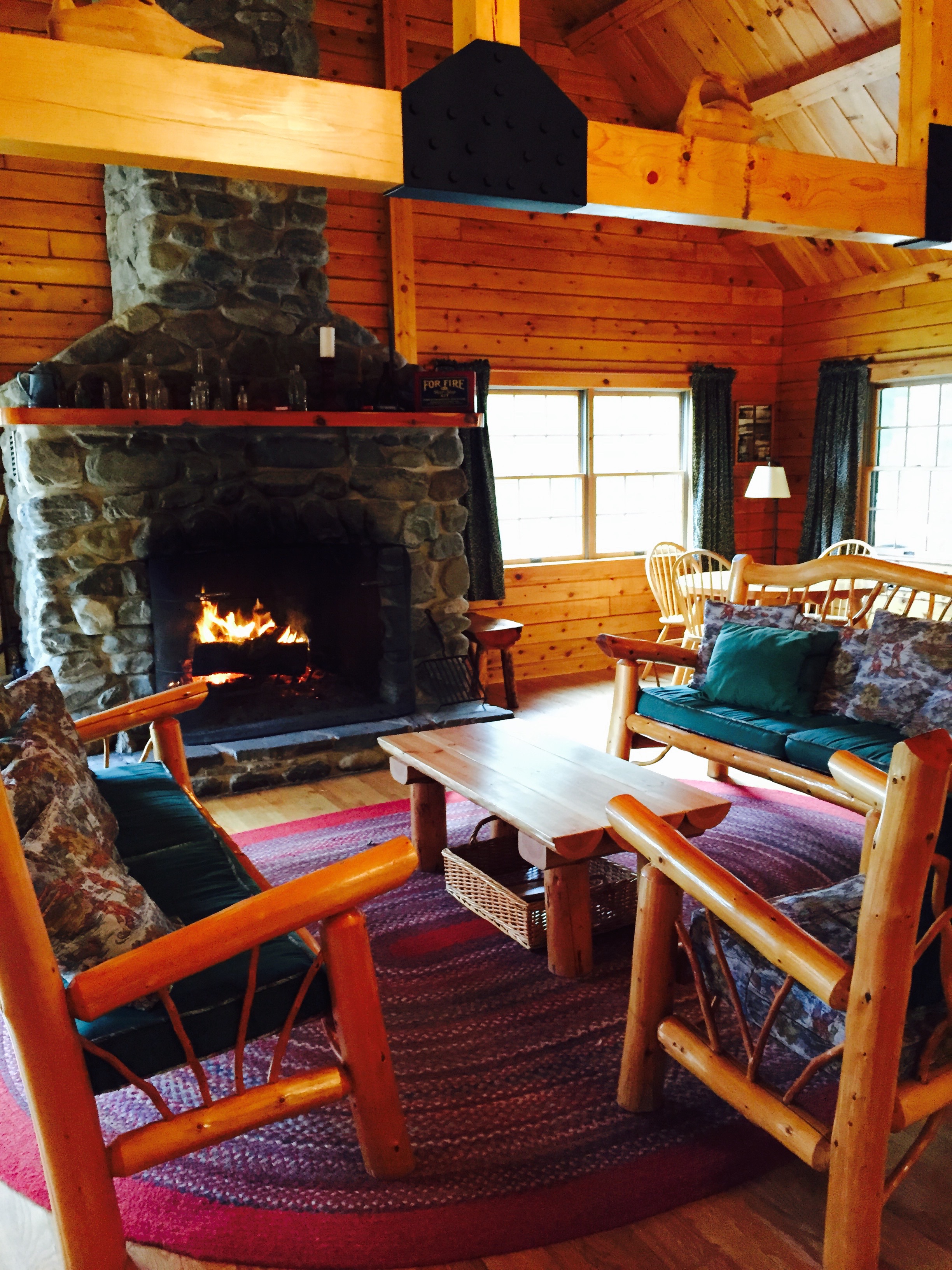 Lodge Fireplace