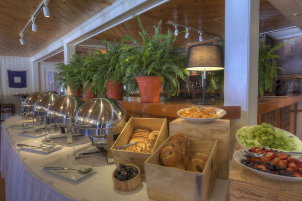 Breakfast at Bogies at Spruce Point Inn Resort, Maine