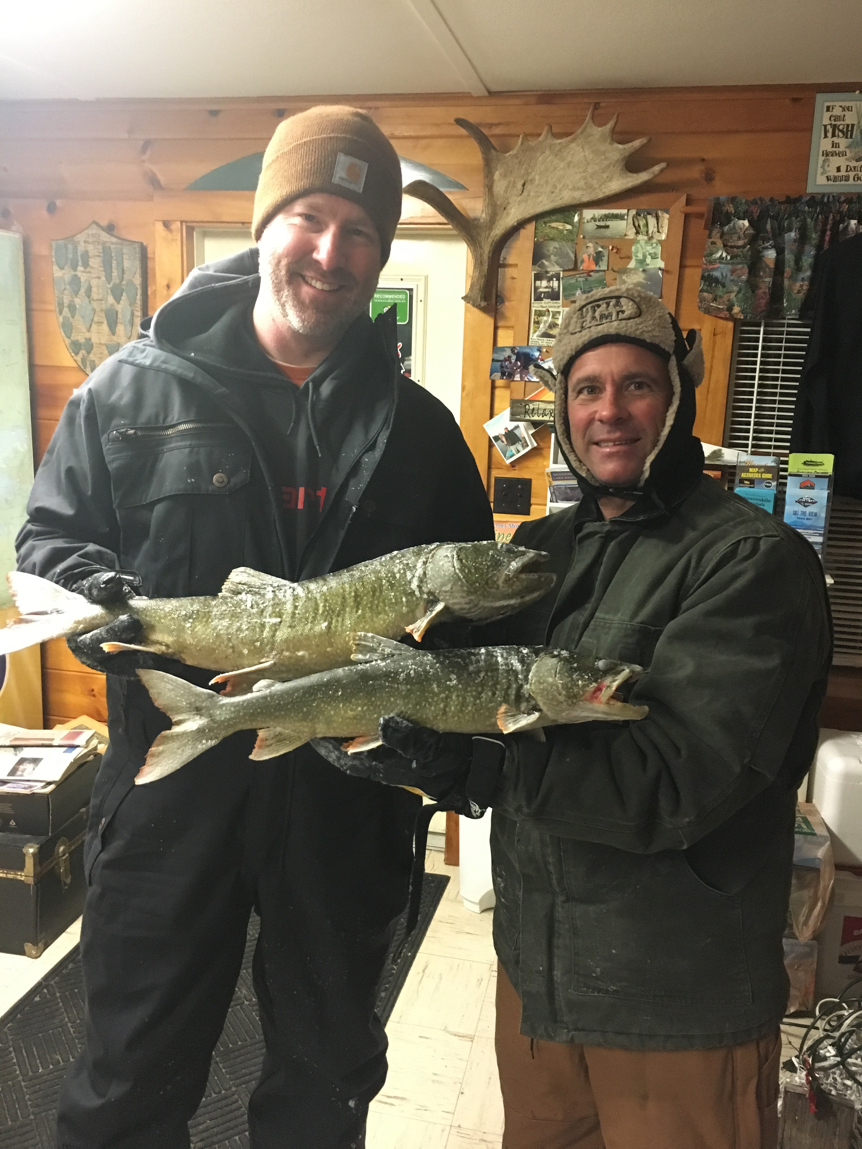 What a pair of fish caught at last light!