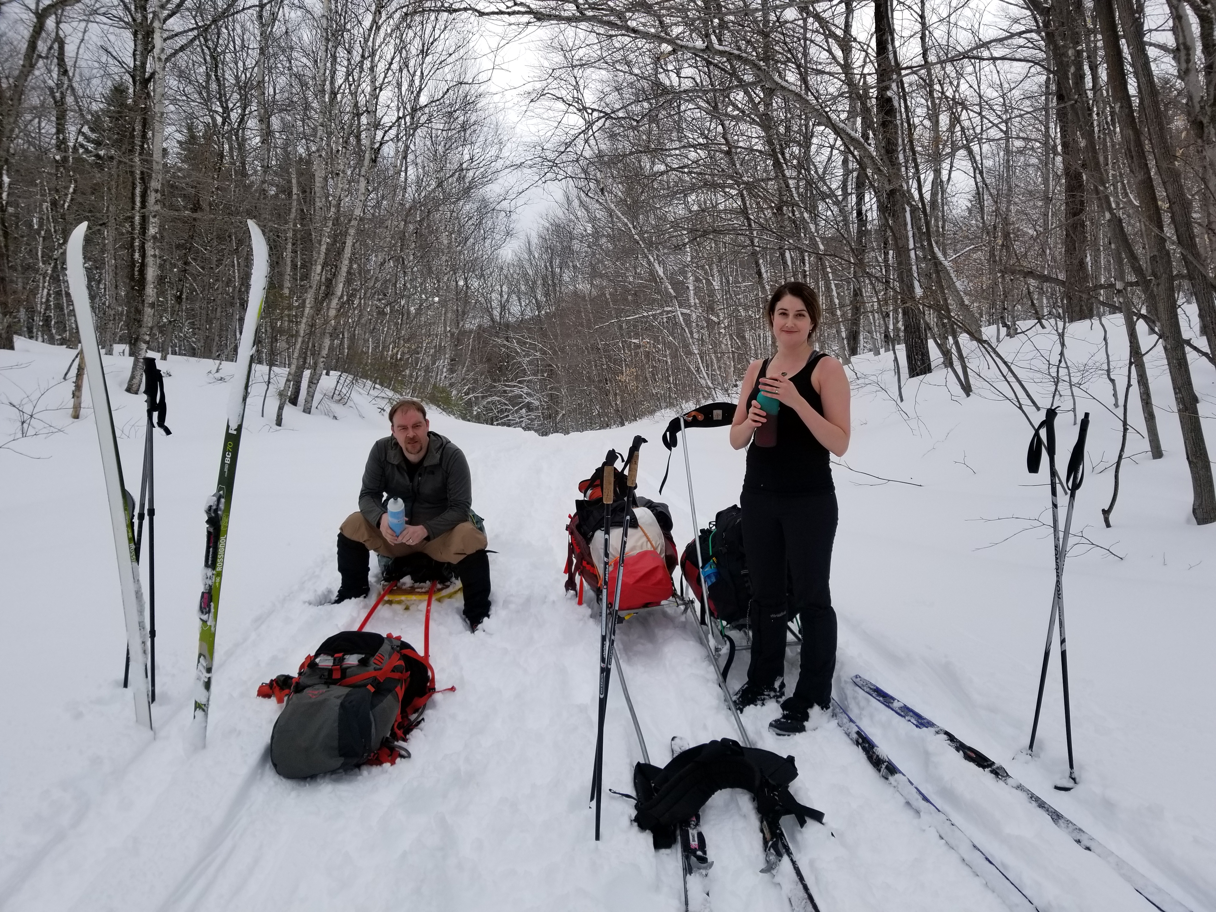 WINTER CAMPING OVERNIGHT On the ICE! + Ice Fishing in Maine +