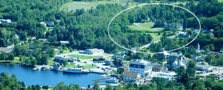 Overlooking Moosehead Lake and Moose Mountain Range provides great views and sunsets!