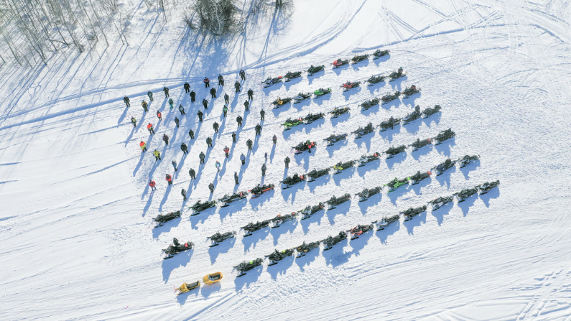 The County Sled Run always forms a fun pattern in the snow every year.