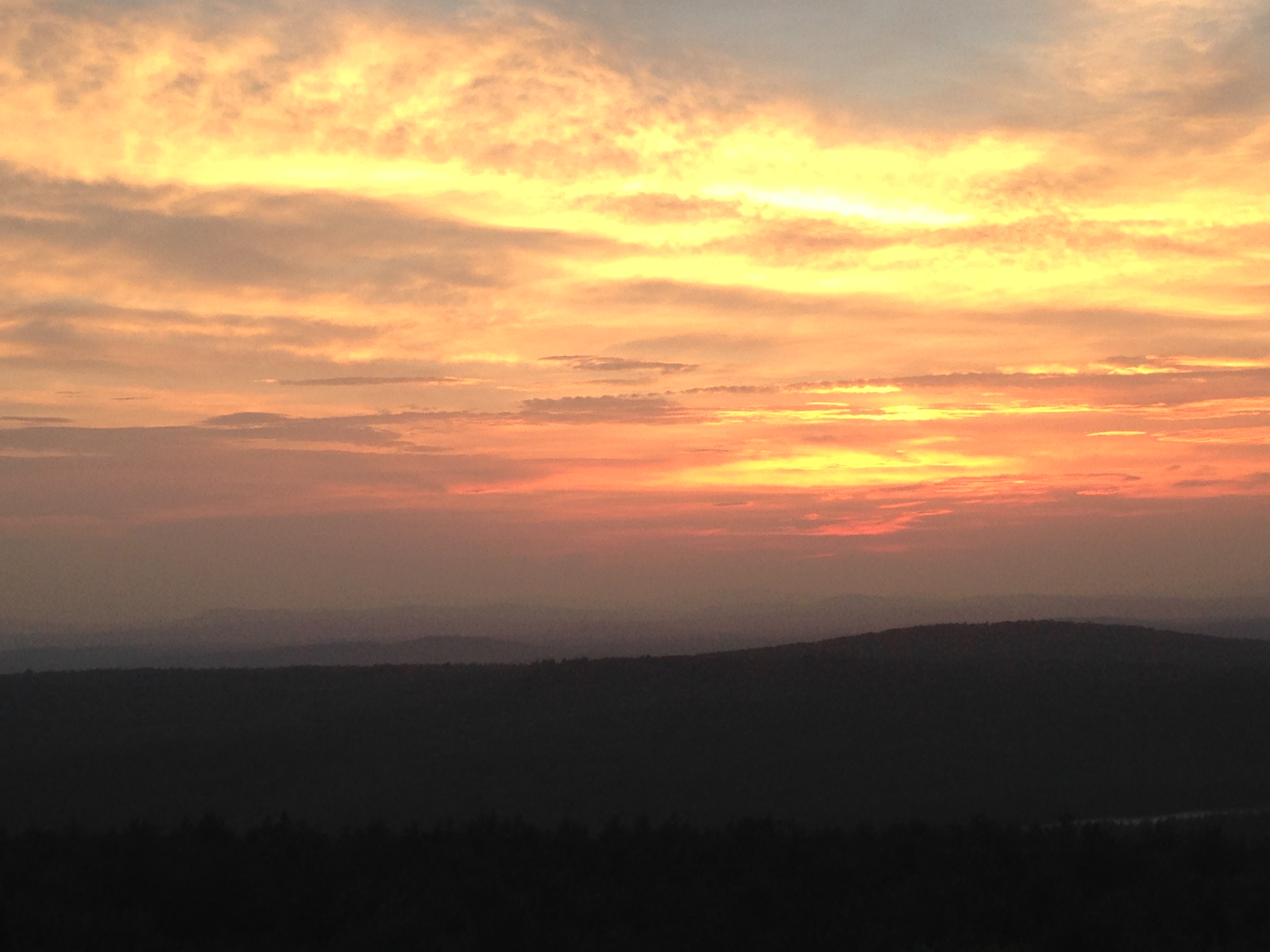 Sunset from Mt. Pisgah firetower