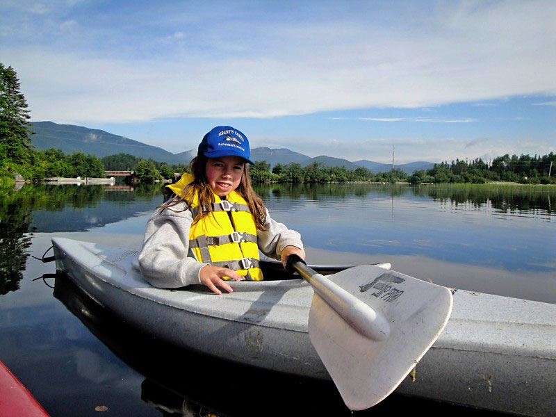 Plenty of kayaks to explore Lake Kennebago.