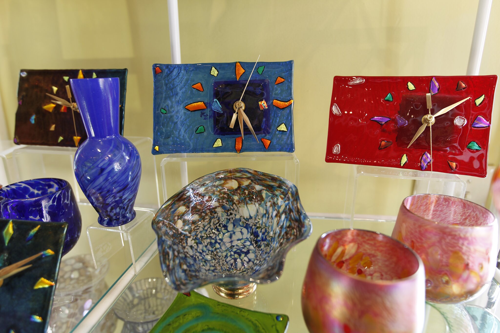 gallery with art glass in Maine