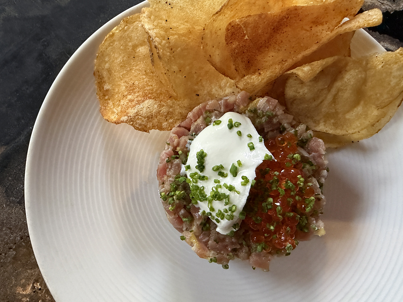 Tuna Tartare $10 Anniversary Special at The Firebrand