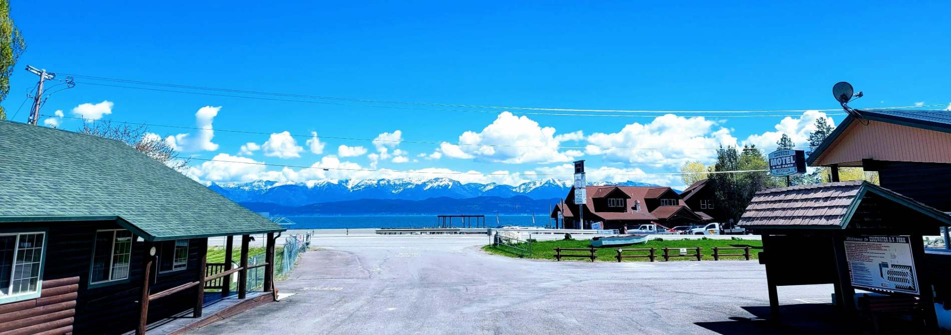 hotel near shore of Flathead Lake