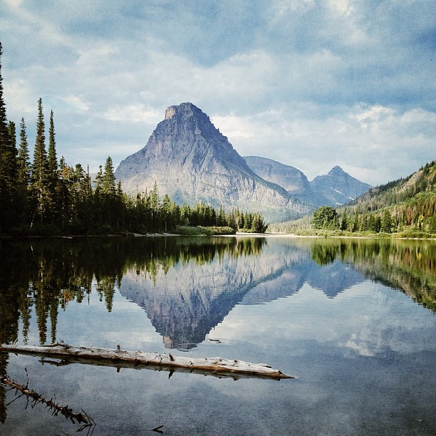 A view of Two Medicine Valley in Glacier National Park