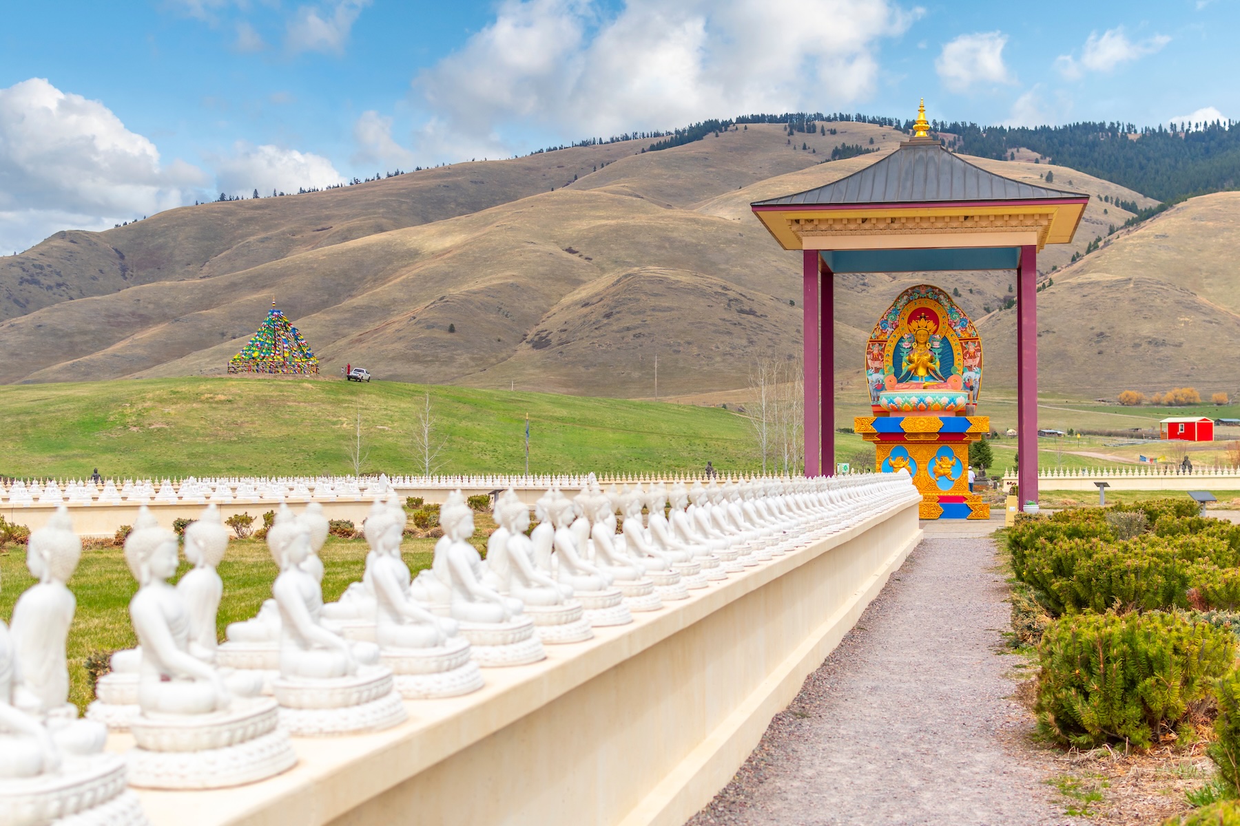 Enjoy an unexpected cultural experience in Arlee, Montana - the Garden of 1,000 Buddhas!