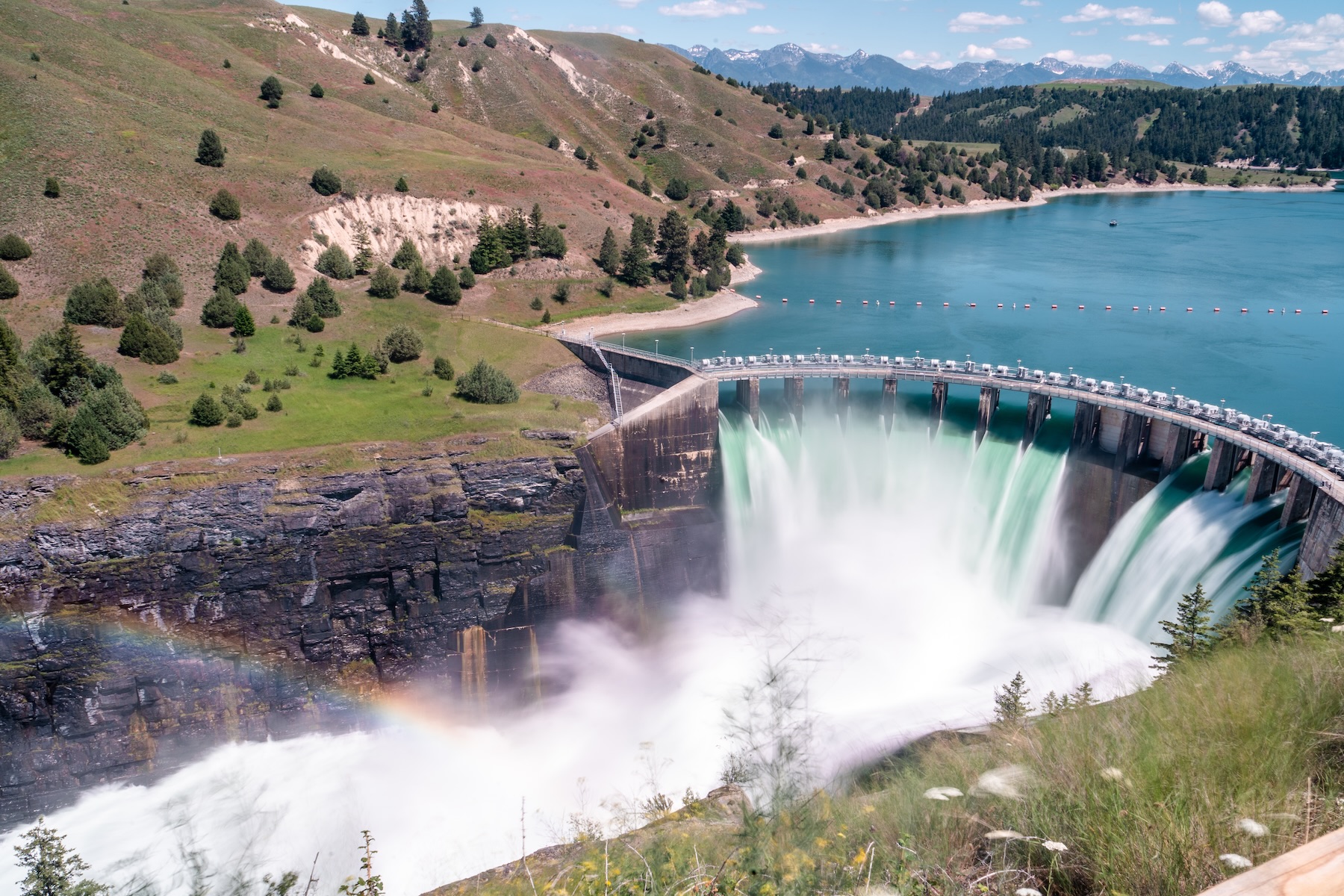 Road Tripping from Missoula? Take a break and view the stunning power of water at Kerr Dam.