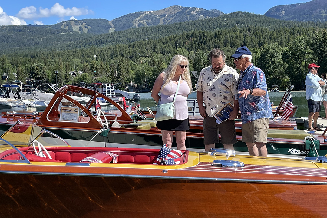 Spectators can chat with boat owners & captains at Whitefish Woody Weekend