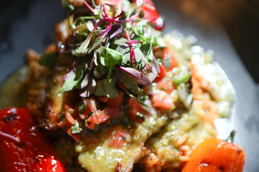 A Boat Club favorite -- Mojo Chicken with grilled veggies – Hope Kauffman