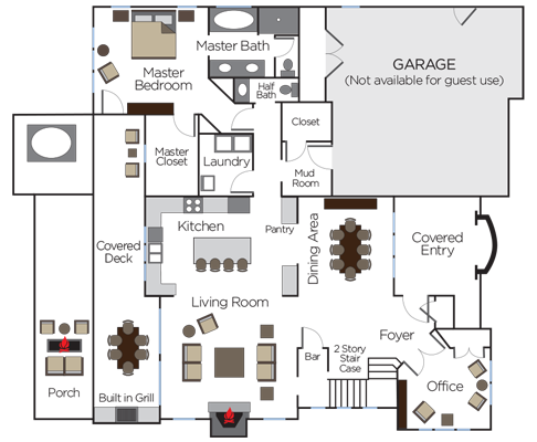 Luxury Home #11 Floor Plan Main Level