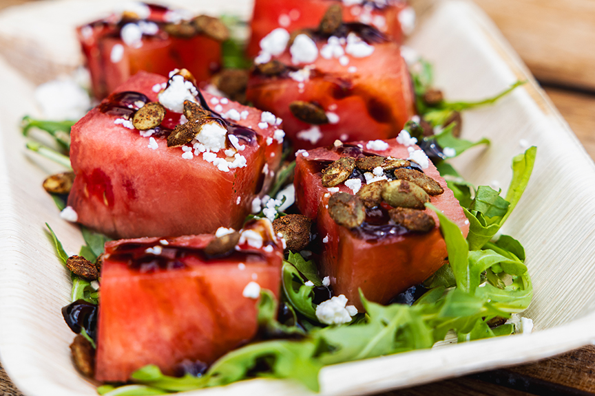 Cool and refreshing, our Watermelon Salad is sure to delight! – Noah Couser