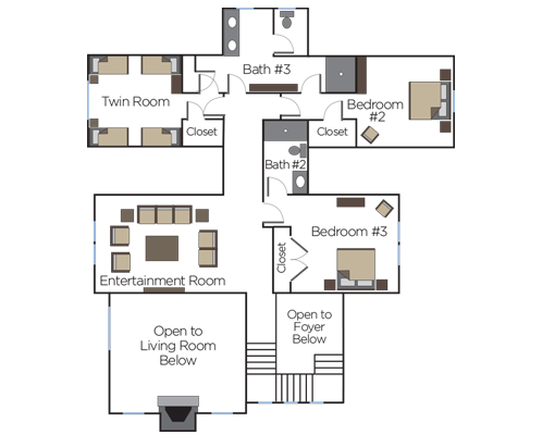 Luxury Home #11 Floor Plan Second Level
