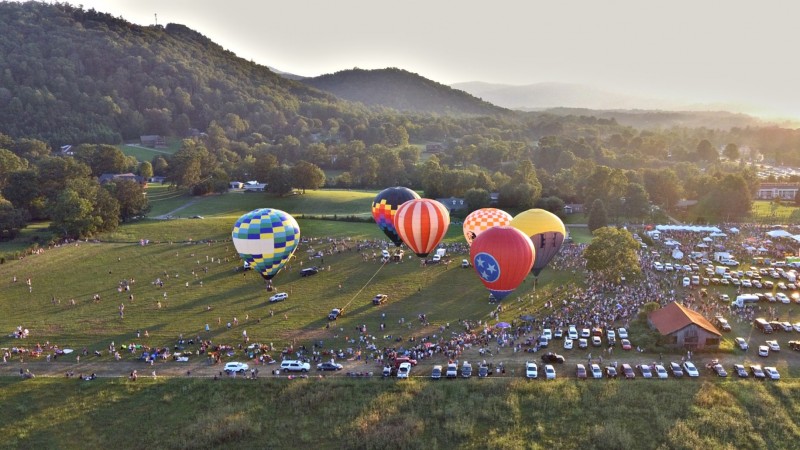 2019 Great Smoky Mountain Hot Air Balloon Festival Tennessee River Valley