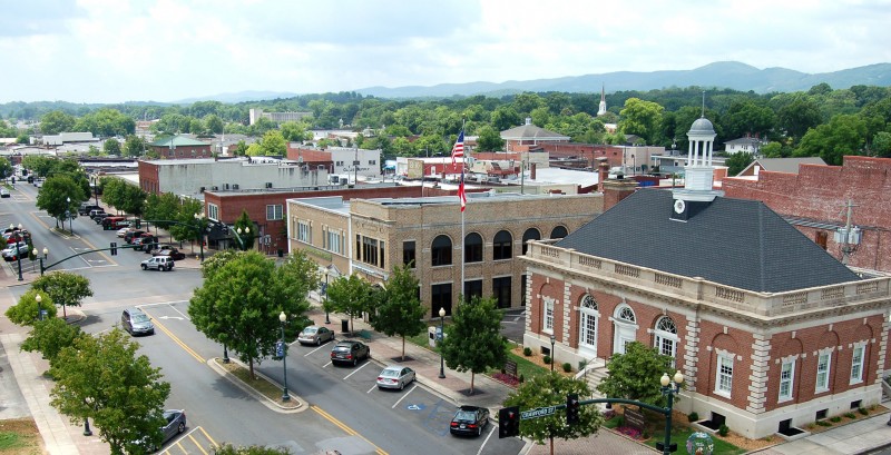 Downtown Dalton, Tennessee River Valley