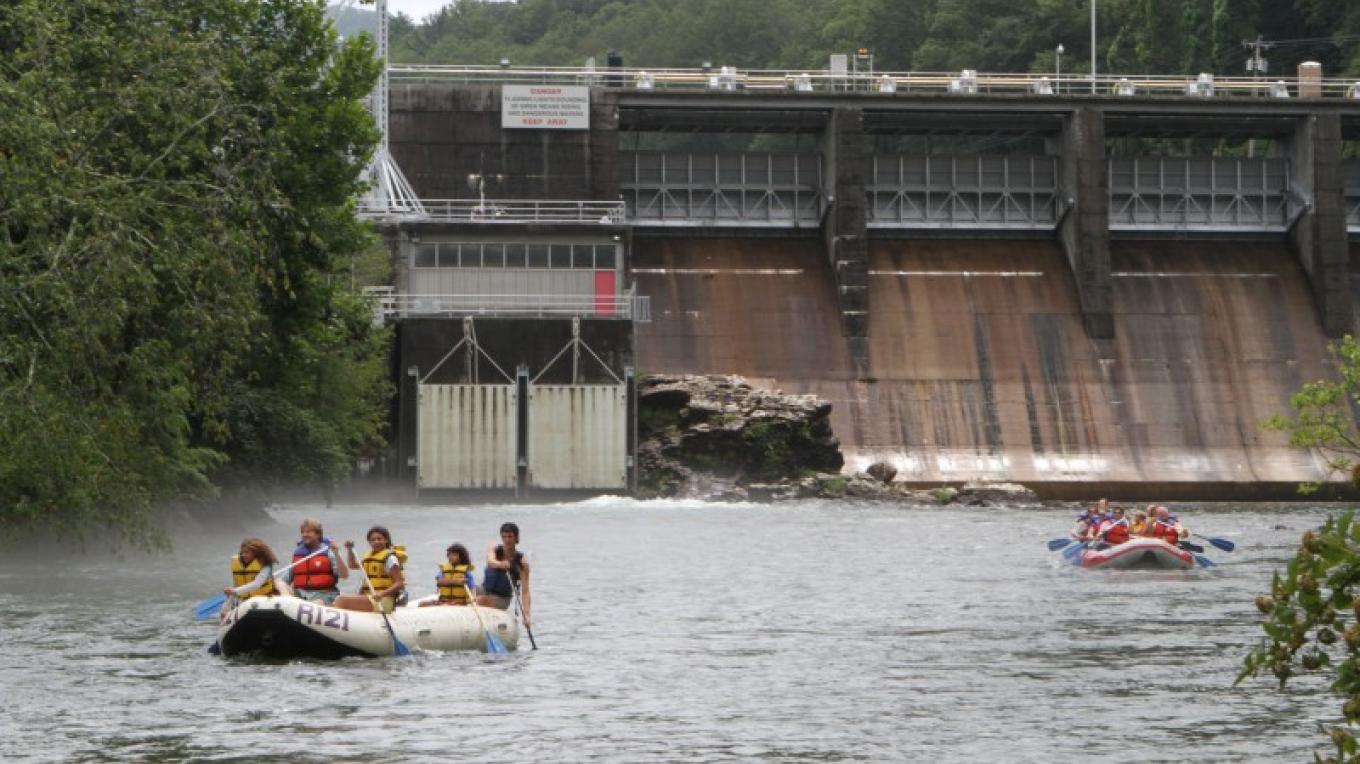 TVA Wilbur Dam And Reservoir Tennessee River Valley tva-wilbur-dam-and-reservoir-tennessee-river-valley