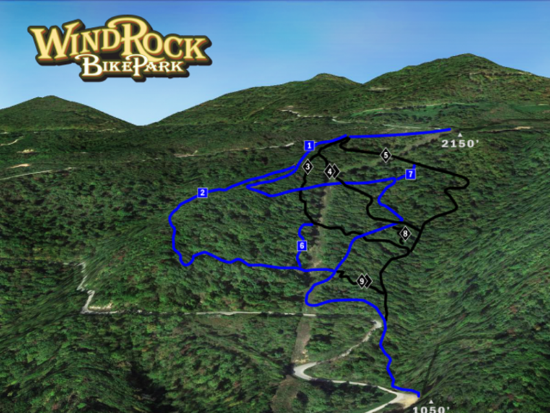 Windrock Bike Park  Tennessee River Valley