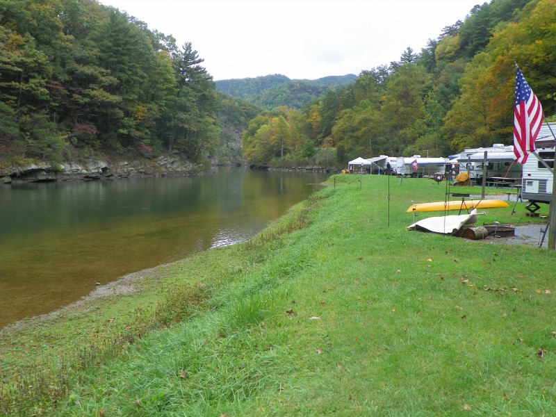 Watauga Dam Campground Tennessee River Valley
